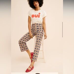 Anthropologie Maeve the Colette Floral Pant